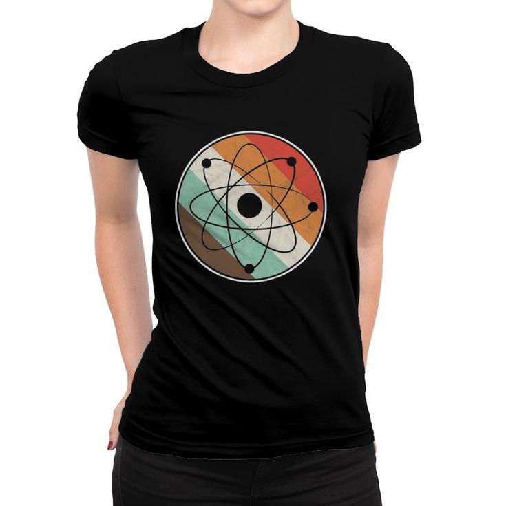 Vintage Physics Teacher Physicist Retro Atom Women T-shirt