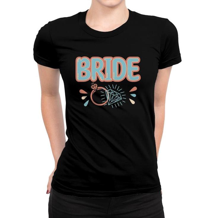 Vintage Retro Bride Bachelorette Party Matching Women T-shirt