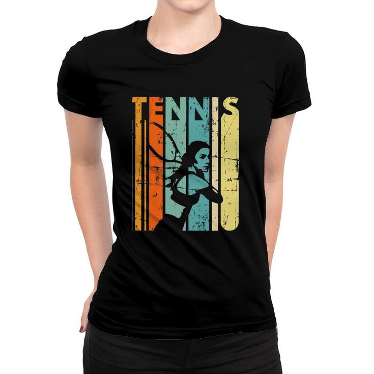 Vintage Tennis Player Gift Retro Tennis Women T-shirt