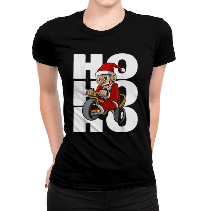 Weihnachten Santa Claus Dreirad Ho Ho Ho  Women T-shirt