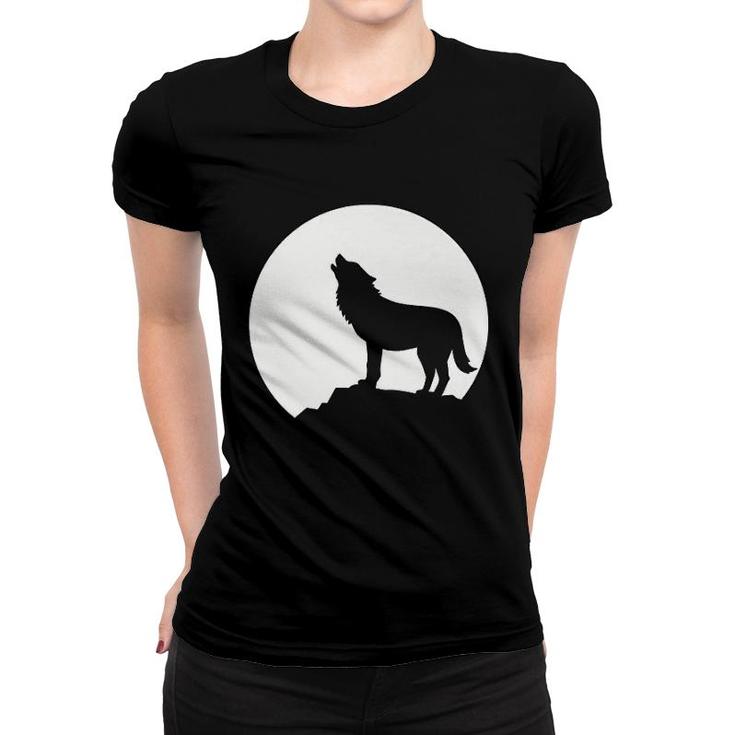Wolf Moon Women T-shirt