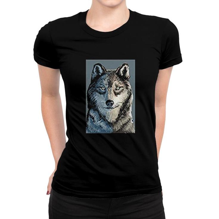 Wolf Up Close Women T-shirt