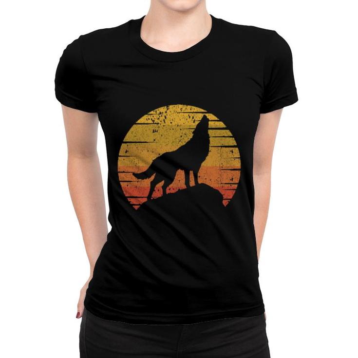 Wolf Vintage Women T-shirt