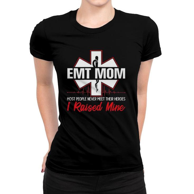 Womens Emt Mom Emergency Medical Technician Mothers Day Ambulance Women T-shirt