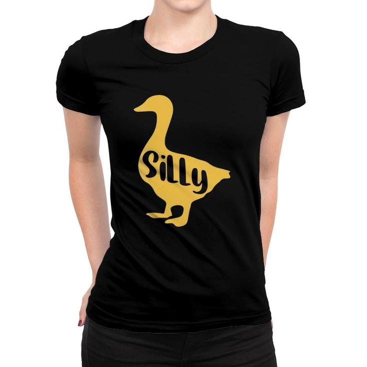 Womens Funny Goose Designs For Kids Canadian Whisperer Silly Bird  Women T-shirt