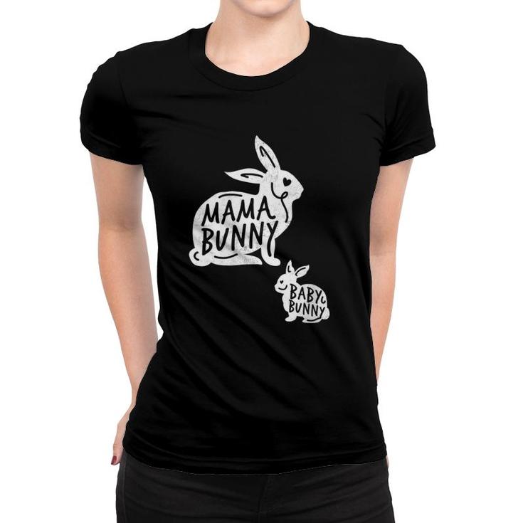 Womens Funny Mama Bunny Baby Bunny Gift Idea Fun Gift Design Women T-shirt