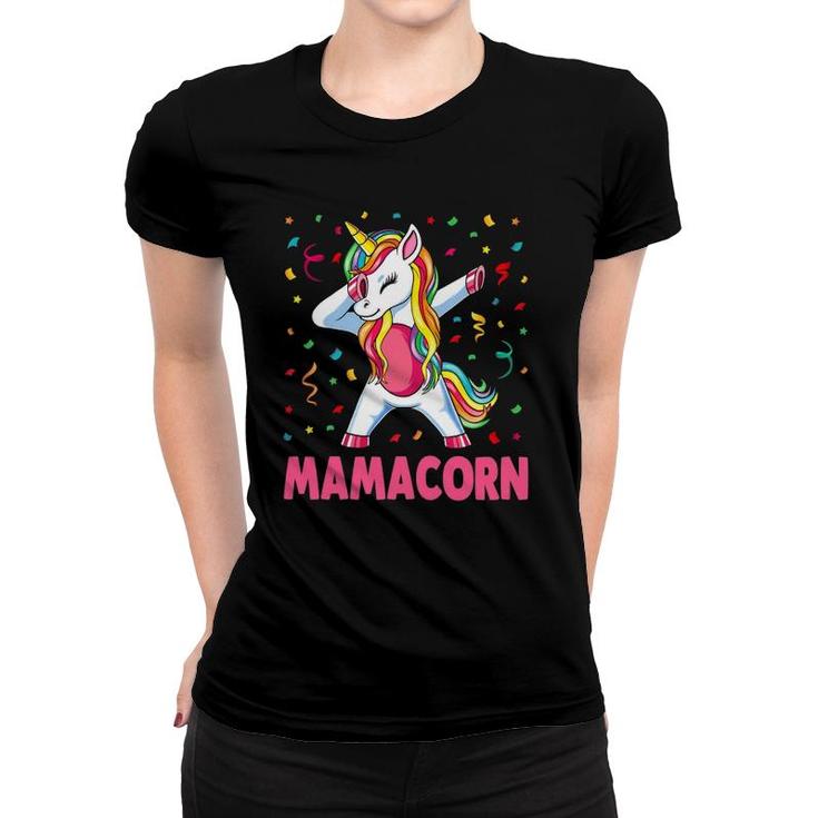Womens Funny Mamacorn Unicorn Costume Mom Mother's Day Women T-shirt