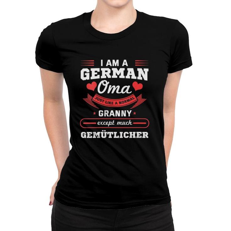 Womens German Oma Grandmother Granny Germany Grandma V-Neck Women T-shirt