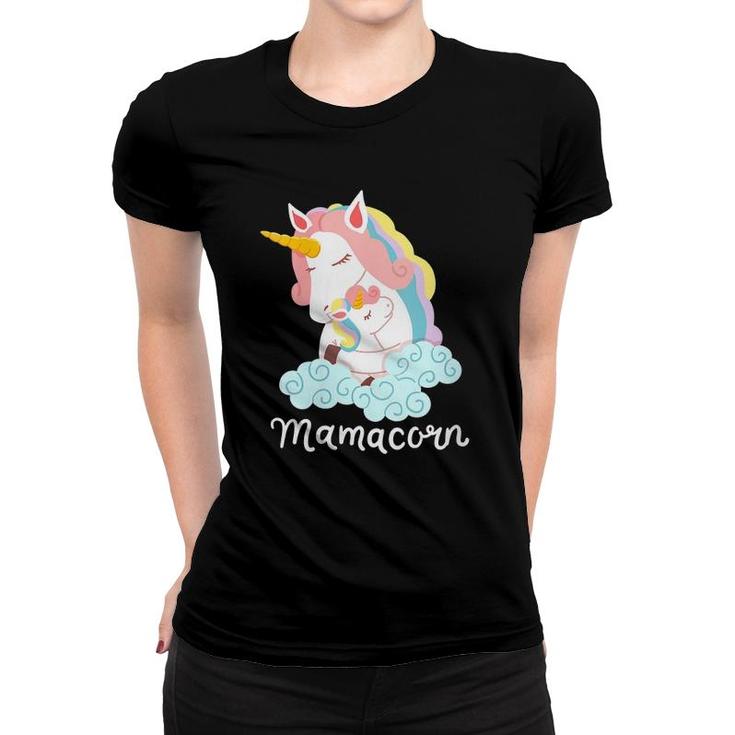 Womens Mamacorn Adorable Unicorn Mom Magical Mother's Day Costume Women T-shirt