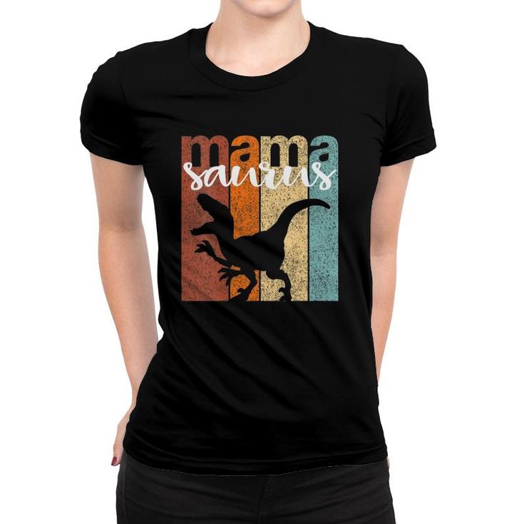 Womens Mamasaurus Family Gift Vintage Women T-shirt