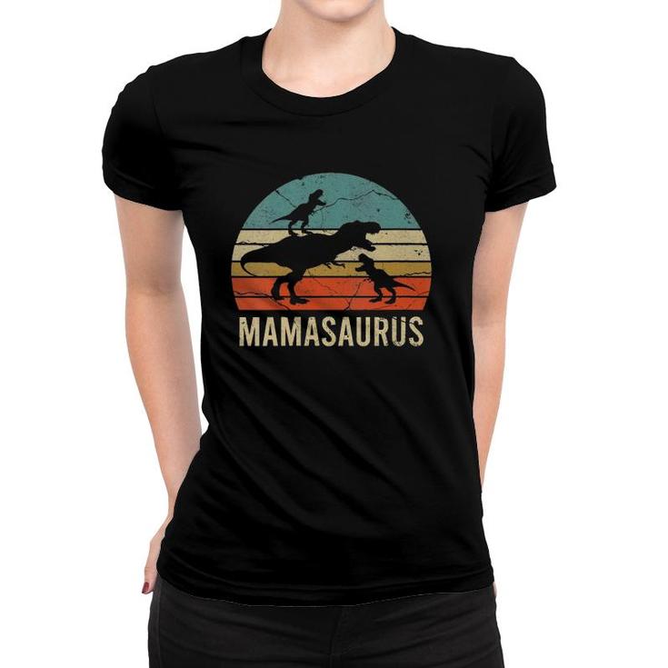 Womens Mommy Mom Mama Dinosaur Funny 2 Two Kid Mamasaurus 2020 Gift  Women T-shirt