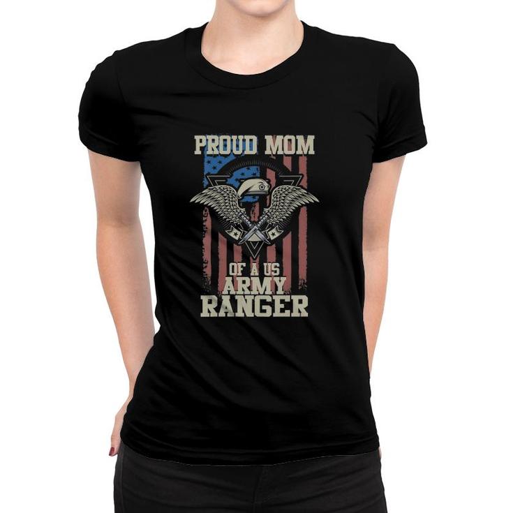 Womens Proud Mom Of Us Army Ranger V-Neck Women T-shirt