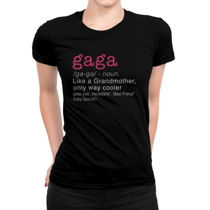 Womens Women's Gaga Grandmother Only Way Cooler V-Neck Women T-shirt