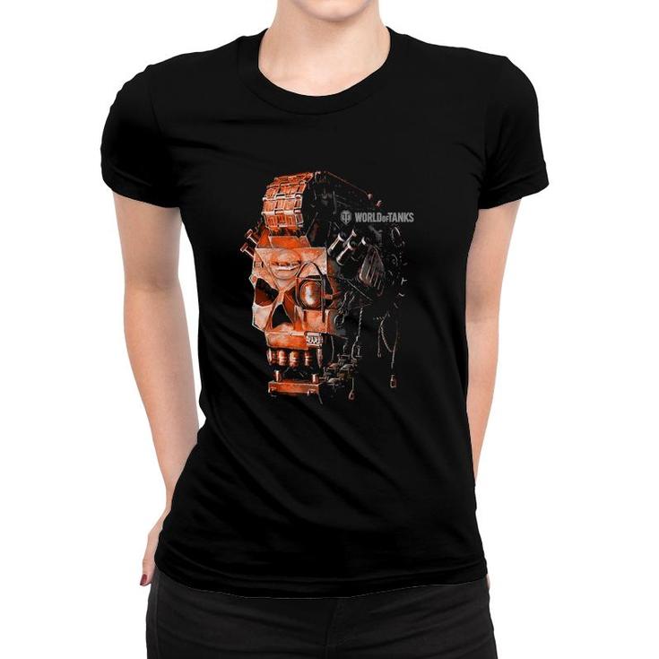 World Of Tanks Halloween Tank Gear Skull Women T-shirt