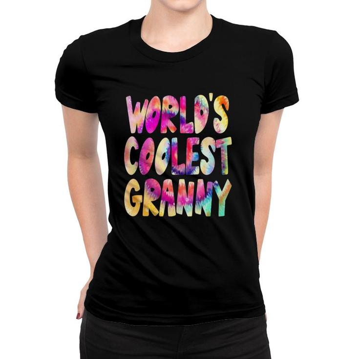 World's Coolest Granny - Cool Tie Dye Grandma Women T-shirt