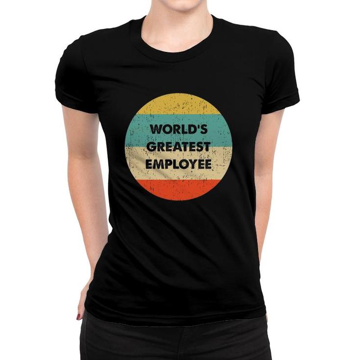World's Greatest Employee Vintage Retro Women T-shirt