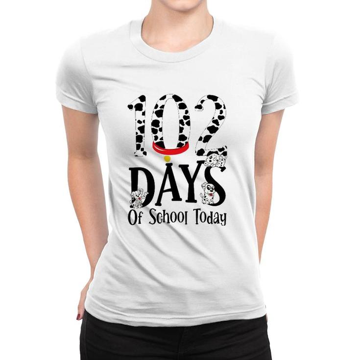 102 Days Of School Today Dalmatian Dog Boys Girls Kids Women T-shirt