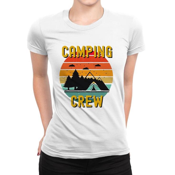 2021 Camping Crew Family Camper Road Trip Matching Group Women T-shirt
