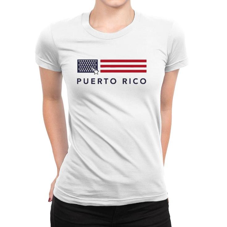 51St Star American Flag Puerto Rico Statehood Women T-shirt