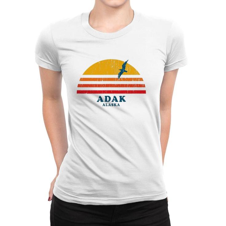 Adak Alaska Ak Vintage Casual Graphic 70S Tee Women T-shirt