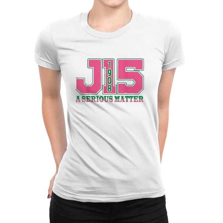 Aka Women J15 Founders' Day 1908 A Serious Matter Pink Green Women T-shirt
