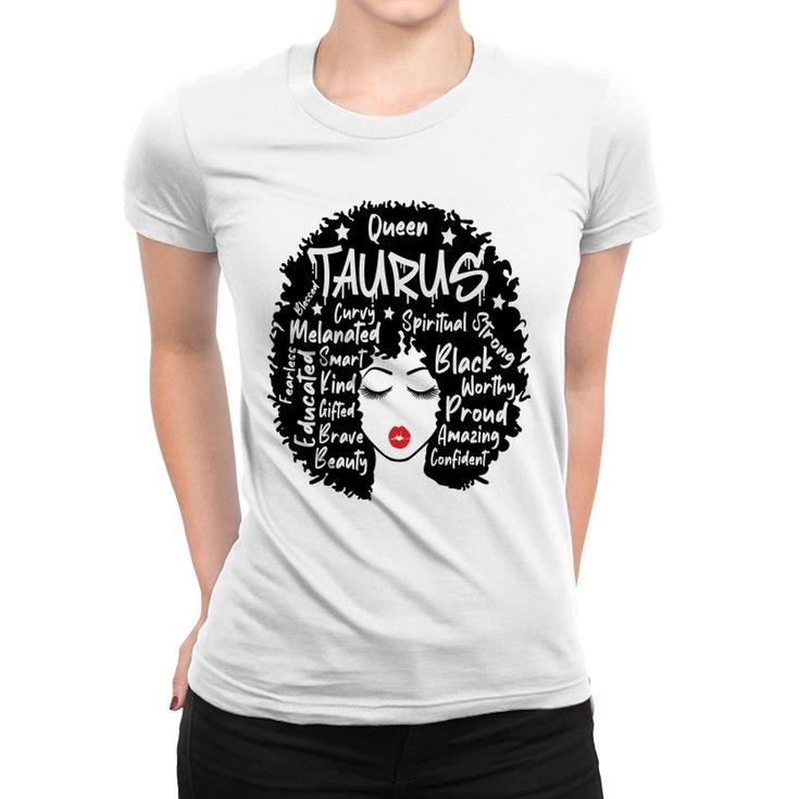 April Women Queen Taurus Black Strong Proud Women Birthday Women T-shirt