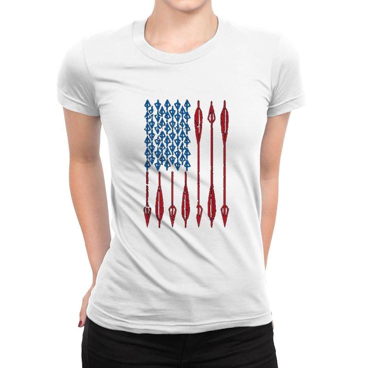 Archery Usa American Flag Arrows Women T-shirt
