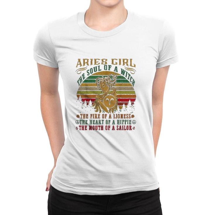 Aries Girl The Mouth Of A Sailor Women T-shirt