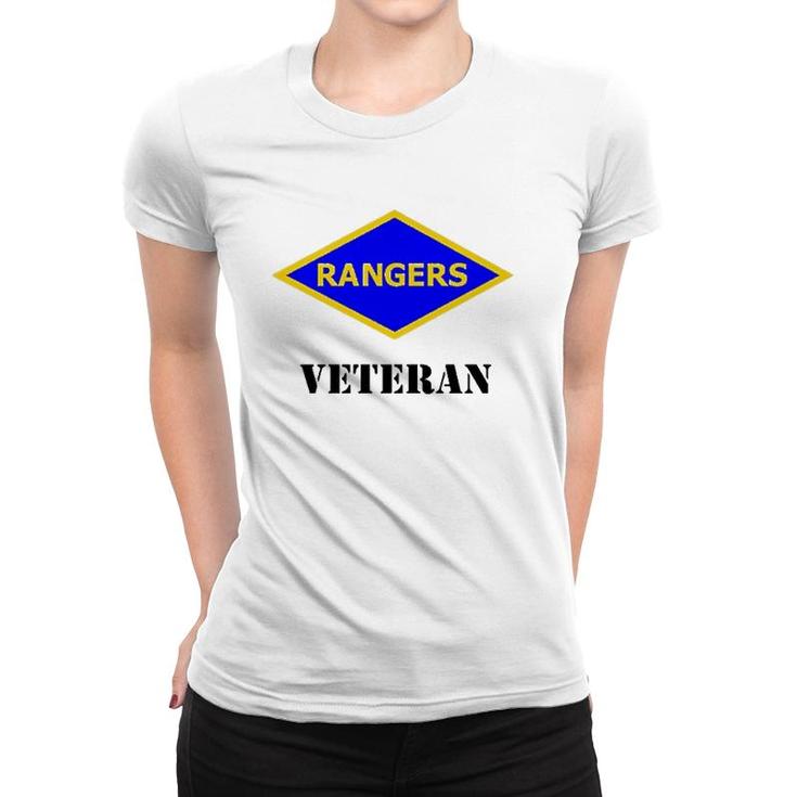 Army Ranger - Ww2 Army Rangers Patch Veteran White  Women T-shirt