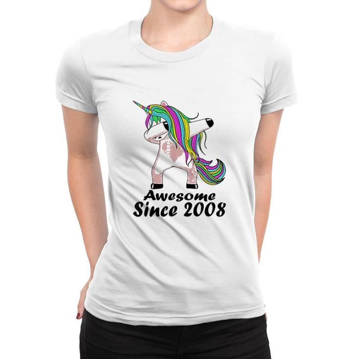 Awesome Unicorn Since 2008 13 Years Old Women T-shirt