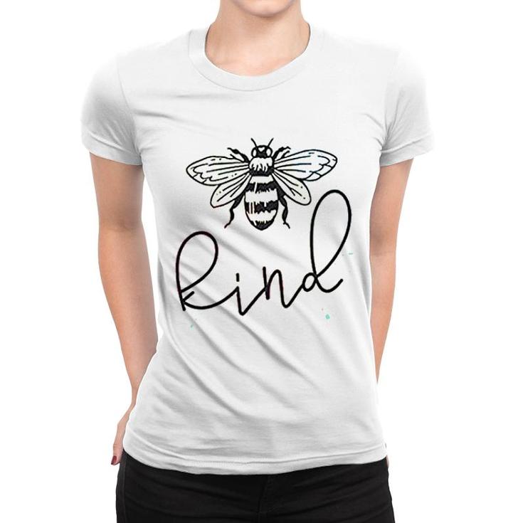 Be Kind Funny Bee Print Graphic Women T-shirt