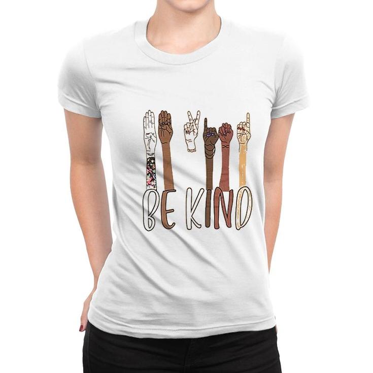 Be Kind Sign Language Women T-shirt
