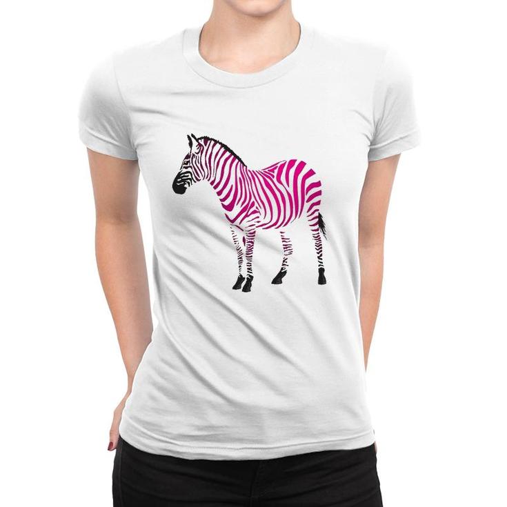 Beautiful Zebra Pink Sassy Art Women T-shirt