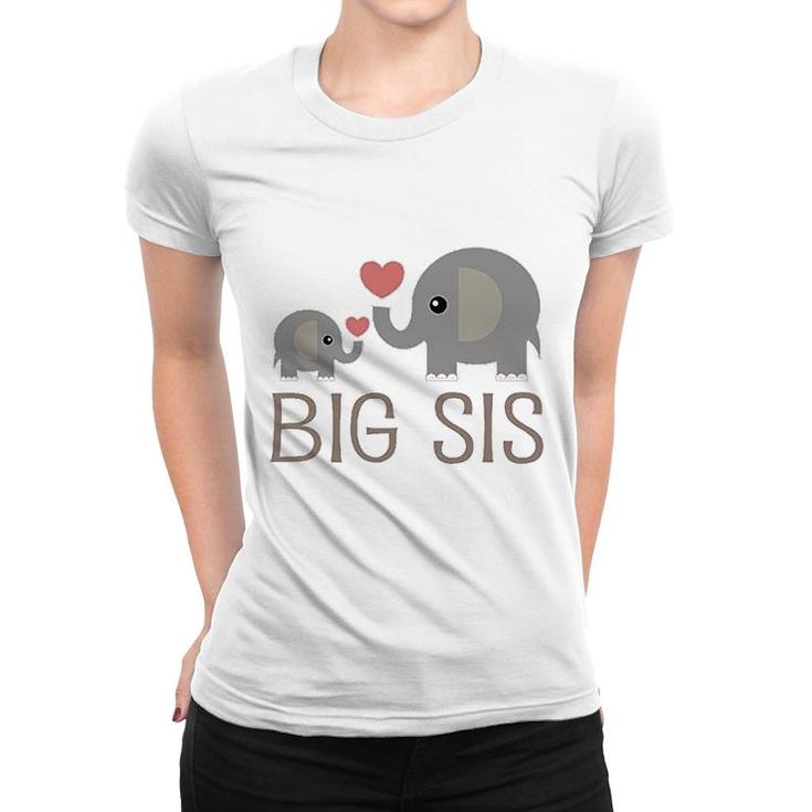 Big Sis Elephant Women T-shirt