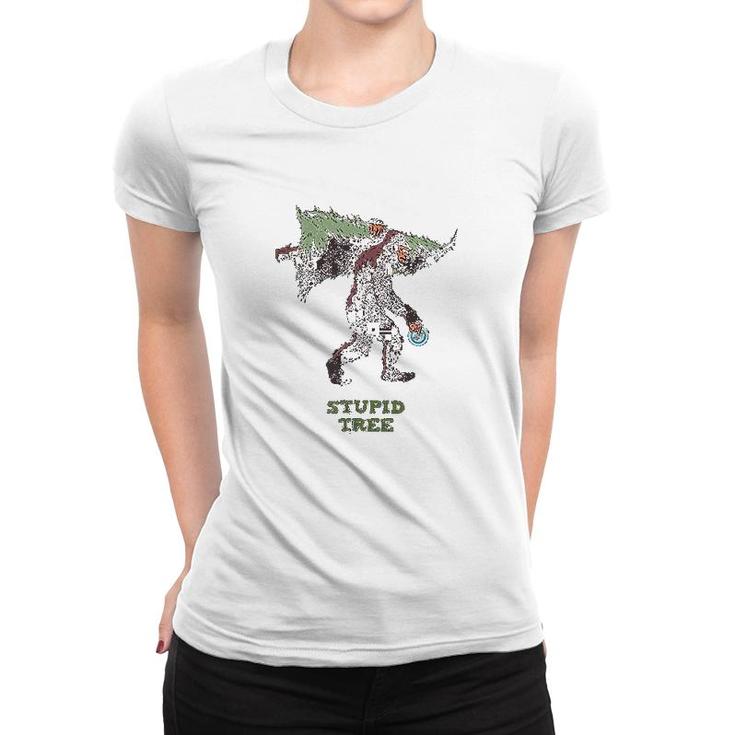 Bigfoo Disc Golf  Stupid Tree Women T-shirt