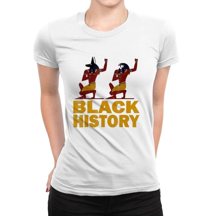 Black Fist Up Pride And Power African American Kemet Women T-shirt