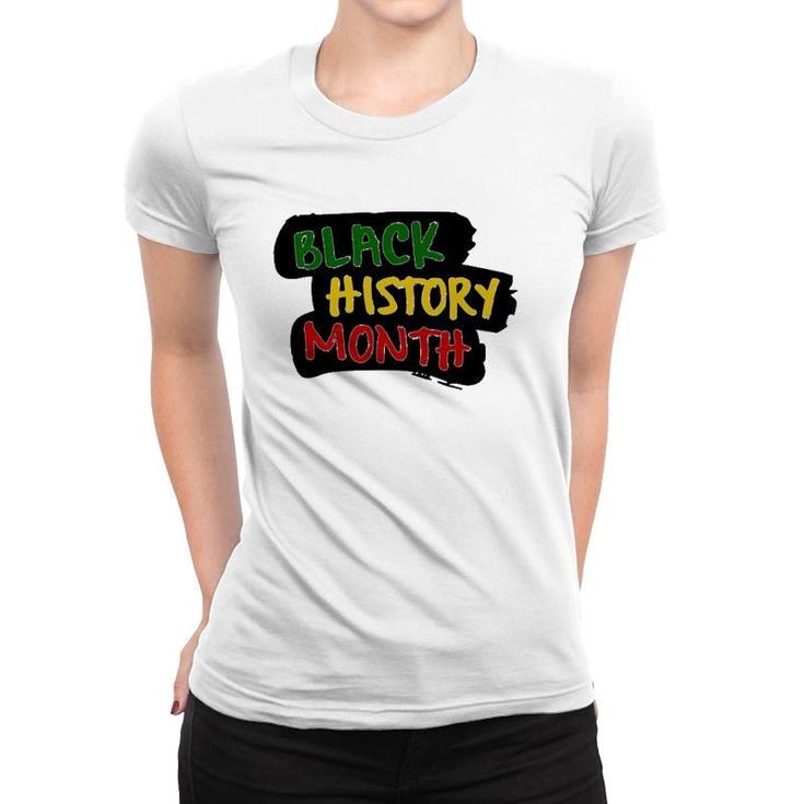 Black History Month Support African Black Pride Women T-shirt