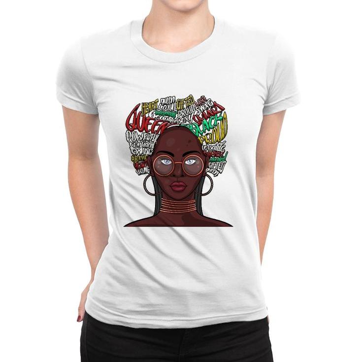Black Queen S For Women African American Natural Afro Women T-shirt