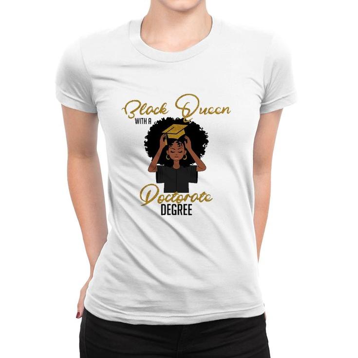 Black Queen With A Doctorate Degree Graduation Women T-shirt
