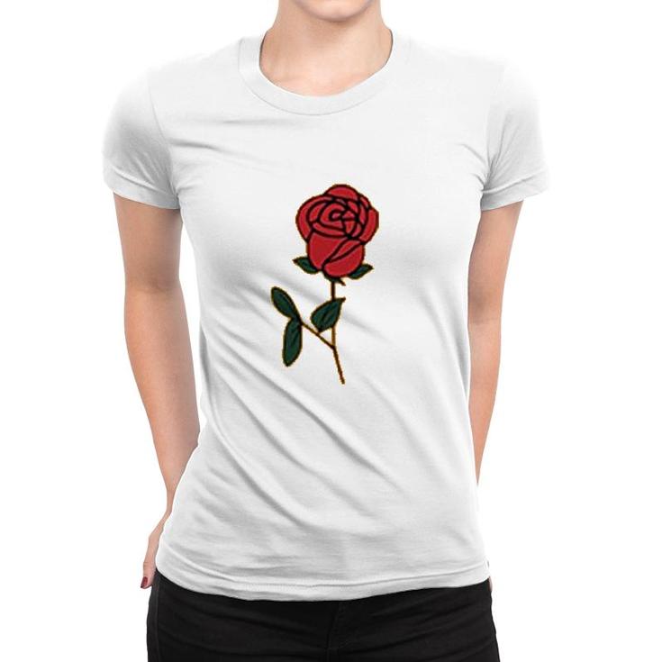 Blackmyth Cute Graphic Rose Women T-shirt
