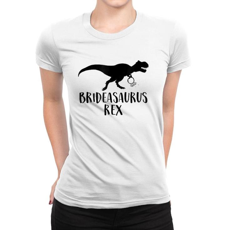Brideasaurus Rex  Funny Wedding Bridesaurus Dinosaur Women T-shirt