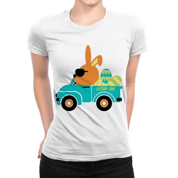 Bunny Car Women T-shirt