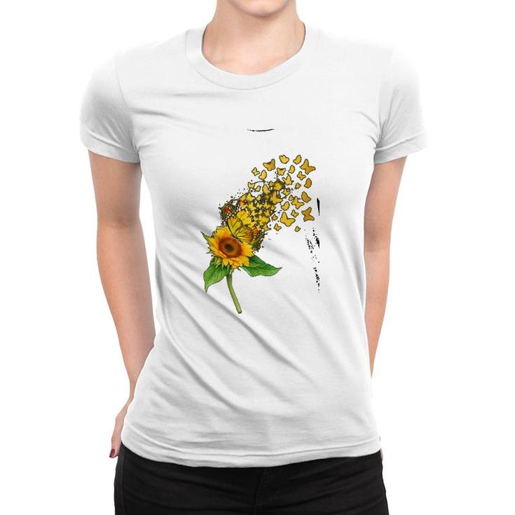 Butterfly Sunflower Women T-shirt