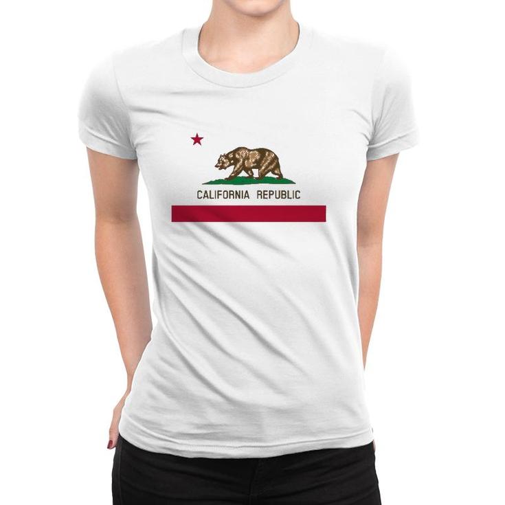 California 'Bear Republic' State Flag Women T-shirt