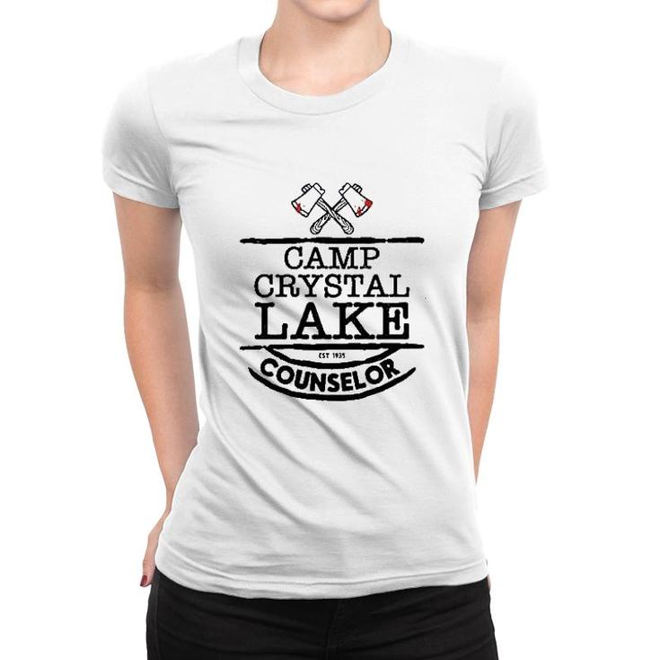 Camp Crystal Lake Counselor Staff Women T-shirt