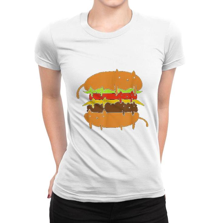 Cat Cheese Burger Women T-shirt