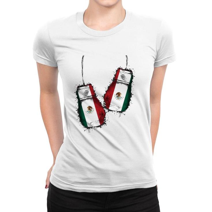 Chicano Boxers Gear Fans Mexican Flag Gloves Mexico Boxing Women T-shirt