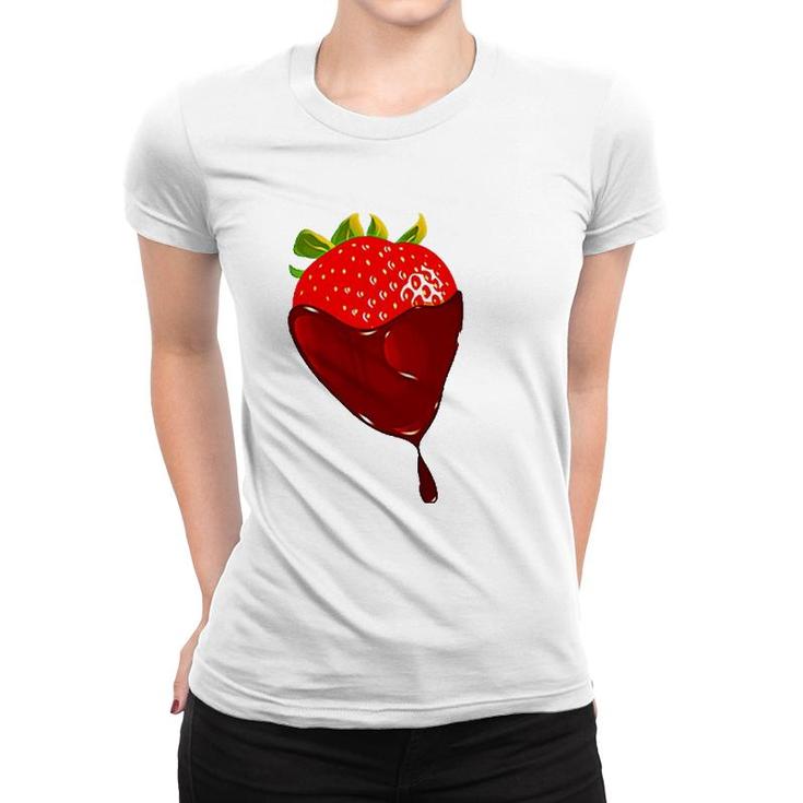 Chocolate Covered Strawberry  Life In Chocolate Women T-shirt