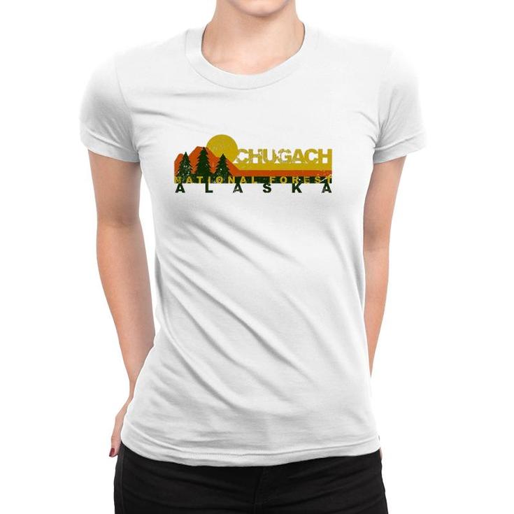 Chugach National Forest Vintage Retro Women T-shirt