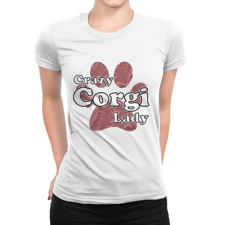 Crazy Corgi Lady Women T-shirt